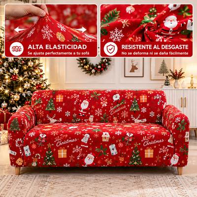 🎄 Kit de Fundas Navideñas para Sofá 3-2-1 – ¡Transforma tu Sala Esta Navidad!