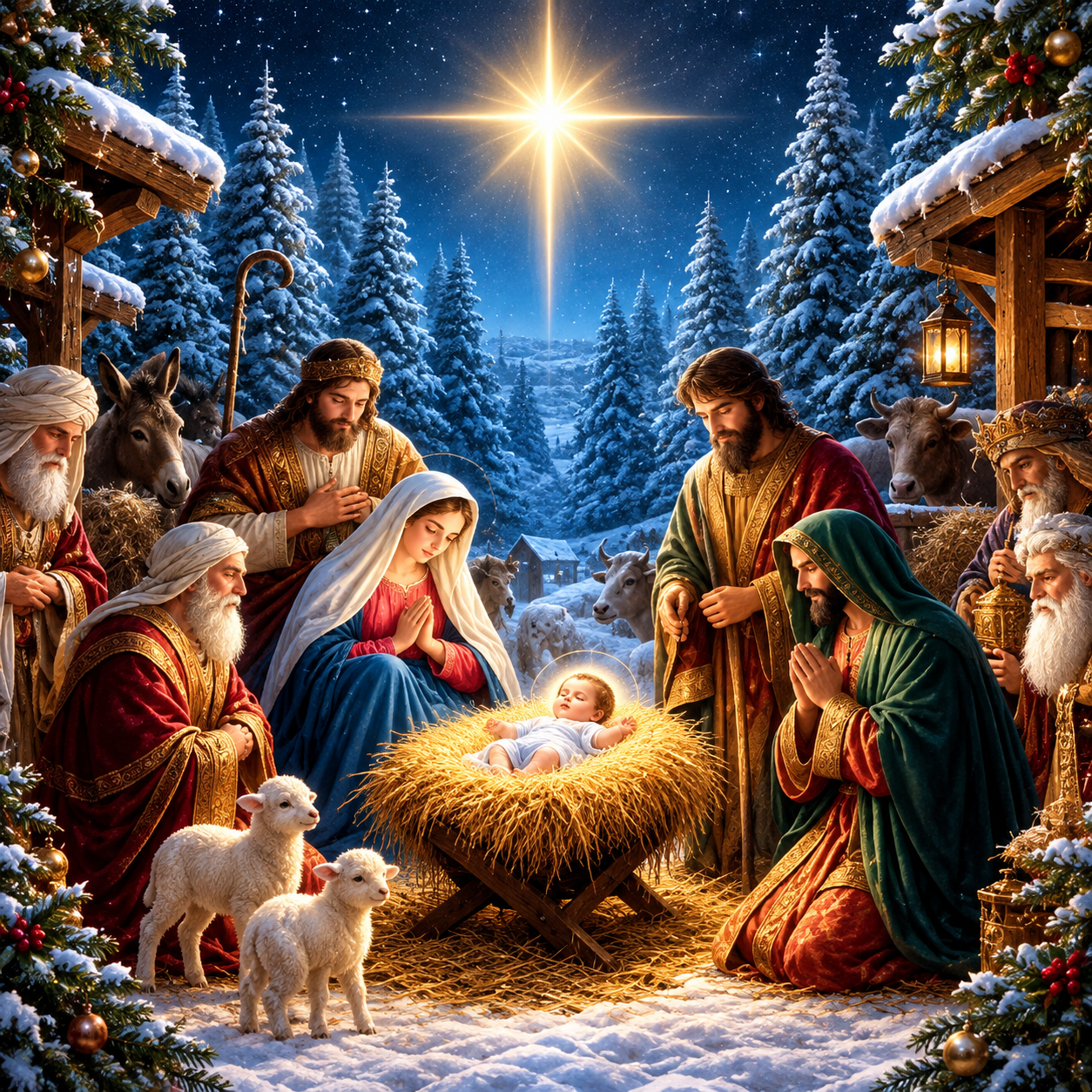 🎄 Telón Navidad Mágica™ | Decoración Gigante 2,5 × 2,1 M 🎅