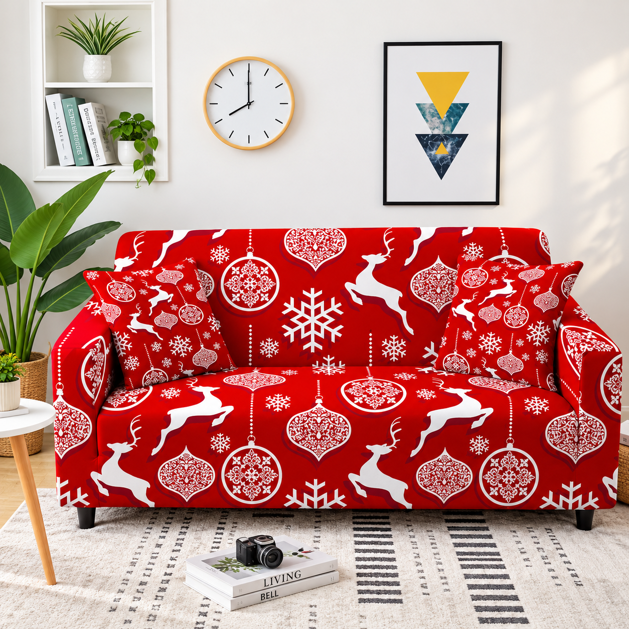 🎄 Kit de Fundas Navideñas para Sofá 3-2-1 – ¡Transforma tu Sala Esta Navidad!