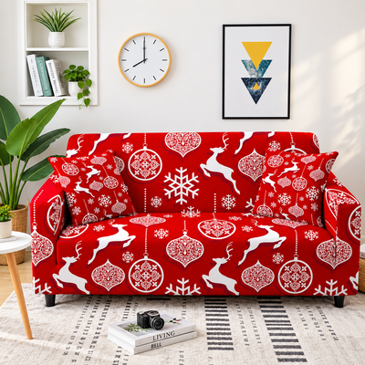🎄 Kit de Fundas Navideñas para Sofá 3-2-1 – ¡Transforma tu Sala Esta Navidad!