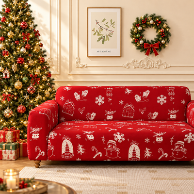 🎄 Kit de Fundas Navideñas para Sofá 3-2-1 – ¡Transforma tu Sala Esta Navidad!