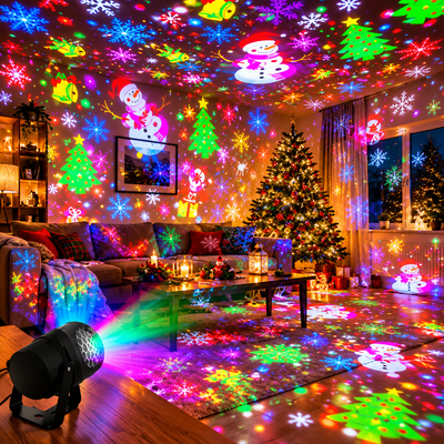 proyector led navideño multicolor